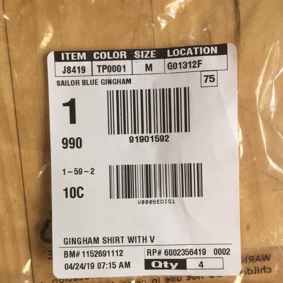 NEW J.Crew Universal Standard stretch gingham M - Picture 4 of 13